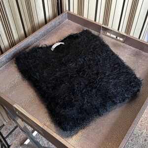 Fuzzy eyelash sweater